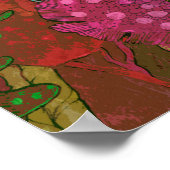 Visfamilie onderwater oceaandier roze roze groen poster (Hoek)