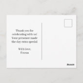 Visfeest Texas thema HARTELIJK DANK Briefkaart (Achterkant)