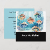 Visfeest Texas thema Kaart (Voorkant / Achterkant)