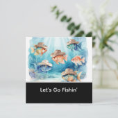 Visfeest Texas thema Kaart (Staand voorkant)