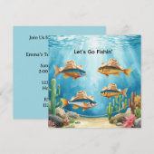 Visfeest Texas thema Kaart (Voorkant / Achterkant)