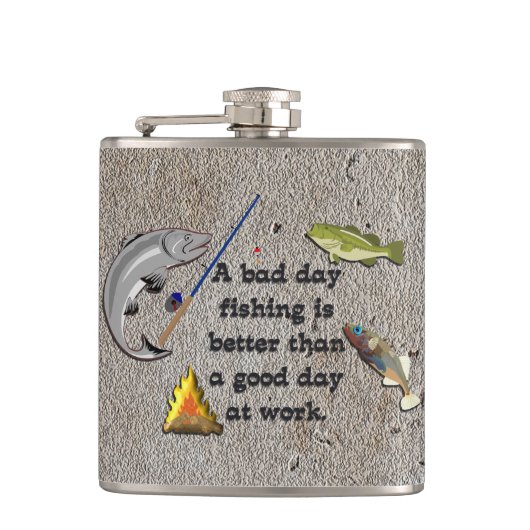 visfles heupfles (Voorkant)