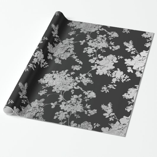  visflorale marinesolfaux cadeaupapier (Uitgerold)