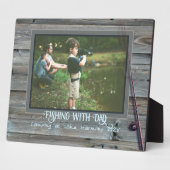 Visfoto Geschenk Houten Look Frame Fotoplaat (Zijkant)