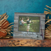 Visfoto Geschenk Houten Look Frame Fotoplaat (Zijkant)
