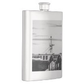 visfoto van vissersboot heupfles (Rechts)