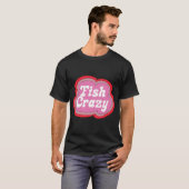 Visgek (Paars op Geel) T-shirt (Voorkant volledig)