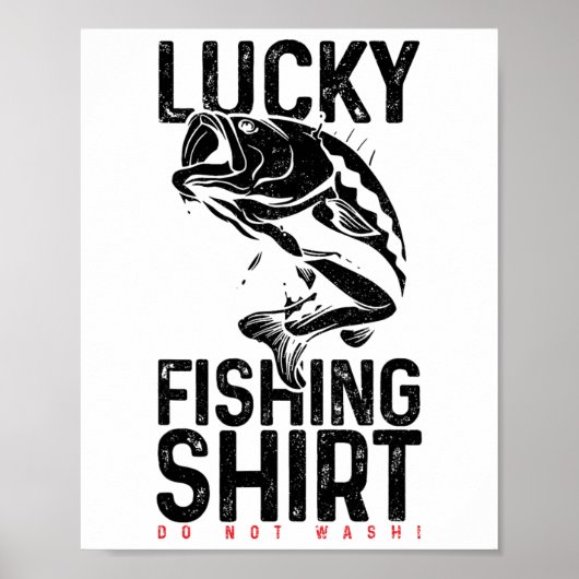 Visgeluk Visser Grappig Cadeau Poster (Voorkant)