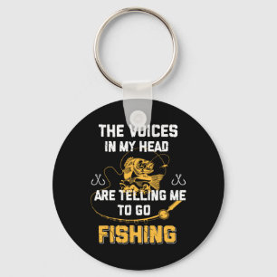 Visgeschenken Grappige Visser  Sleutelhanger