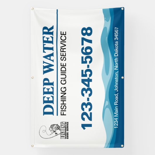 Visgids Service Spandoek (Verticaal)