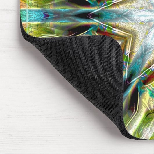 Visgloed zandige textuur kaleidoscoop verouderd gr muismat (Hoek)