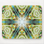 Visgloed zandige textuur kaleidoscoop verouderd gr muismat (Voorkant)