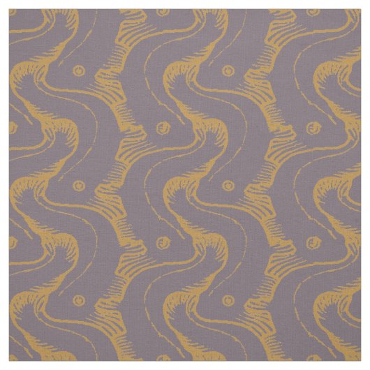 visgolfpatroon van Koloman Moser Stof (Swatch)