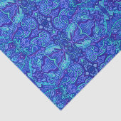 Visgolven Onderwater Bohemian Arabesque Patroon T Tissuepapier (Detail)