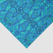 Visgolven Onderwater Bohemian Arabesque Patroon Tissuepapier (Detail)