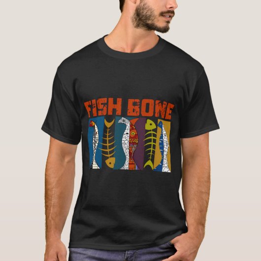 Visgraat Artistieke Collage T-shirt (Voorkant)
