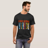 Visgraat Artistieke Collage T-shirt (Voorkant volledig)