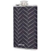 Visgraat Bandenprofielpatroon met Naam Heupfles (Links)