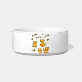 Visgraat Feest – Patroonhuisdiervoerbak Voerbakje