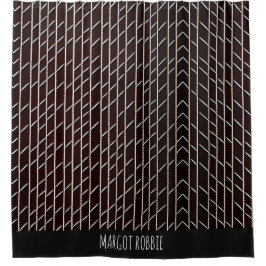 Visgraat gevlochten vlecht Beige Minimaal Patroon Douchegordijn