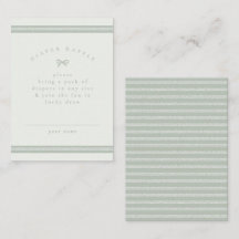 Visgraat lichtgroene babyshower luierspelletje