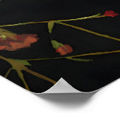 Visgraat met bloemen - 5x7in mini print enkel 1 (Hoek)