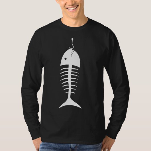 visgraat op de haak t-shirt (Voorkant)