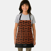 Visgraat Sinaasappel zwart minimaalpatroon Schort (Insitu)