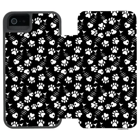 visgraatdruk incipio iPhone portemonnee hoesje (Agenda Open)