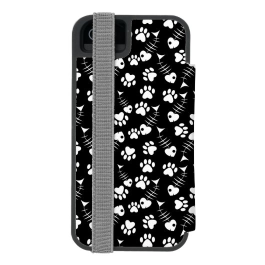 visgraatdruk incipio iPhone portemonnee hoesje (Agenda Achterkant)