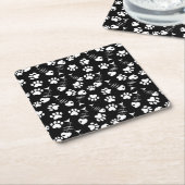 visgraatdruk kartonnen onderzetters (Schuin)