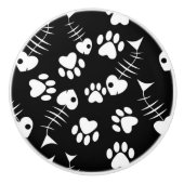 visgraatdruk keramische knop (Voorkant)