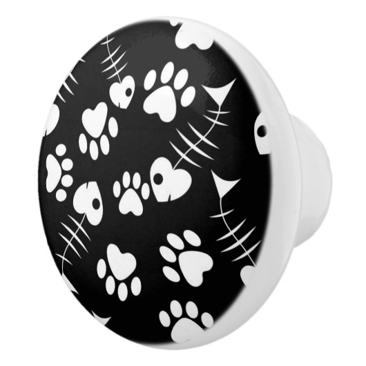 visgraatdruk keramische knop (Rechts)