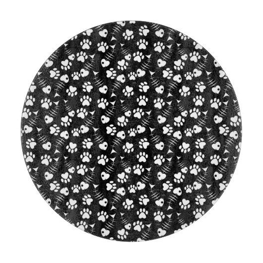 visgraatdruk snijplank (Voorkant)