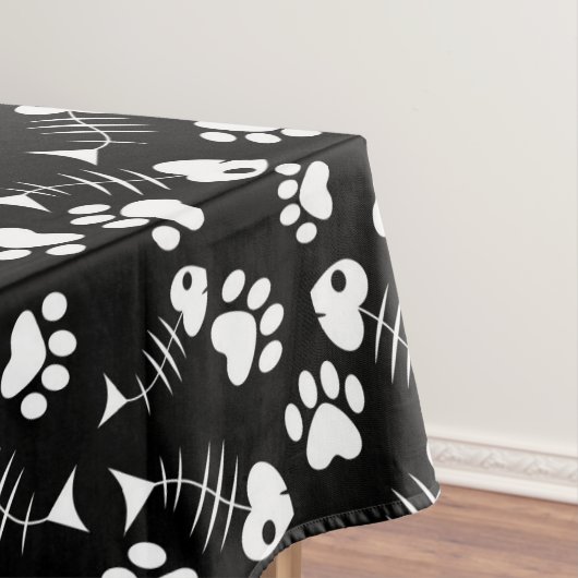 visgraatdruk tafelkleed (Voorbeeld)