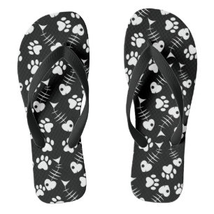 visgraatdruk teenslippers