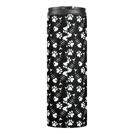 visgraatdruk thermosbeker (Achterkant)