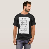 Visgraatladder T-shirt (Voorkant volledig)