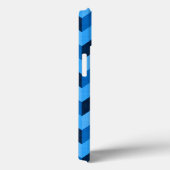 Visgraatpatroon in blauw Case-Mate iPhone case (Achterkant / Rechts)