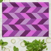 visgraatpatroon in paarse theedoek (Gevouwen)