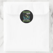 Visgrappen quote ronde sticker (Tas)