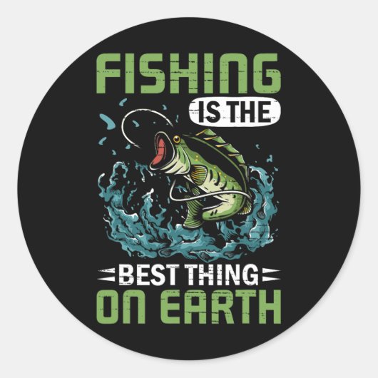 Visgrappen quote ronde sticker (Voorkant)