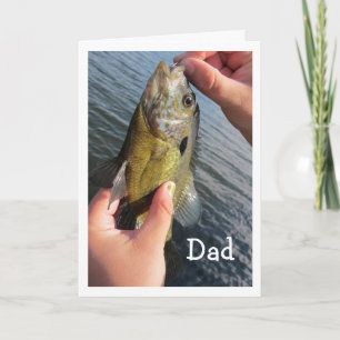 Visgrappen voor vaders verjaardag om aan te passen kaart