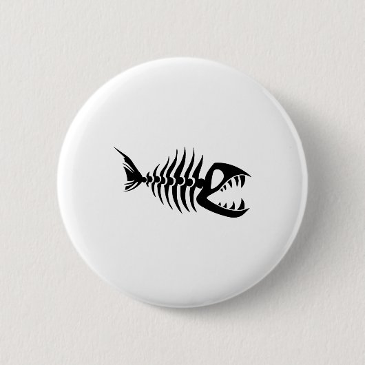 Visgraten ronde button 5,7 cm (Voorkant)