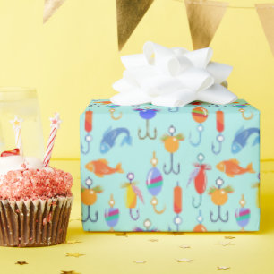 Vishaak Lokker Vis Vissen Patroon Cadeaupapier