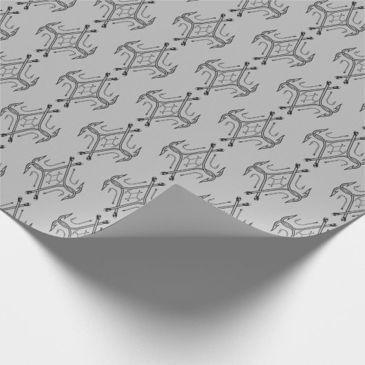  vishaak patroon cadeaupapier (Hoek)