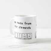 Vishal periodieke lijstnaam mok (Voorkant links)