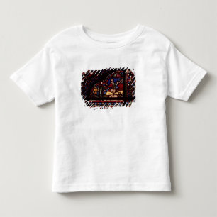 Vishandelaren, details uit een venster kinder shirts
