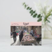 Vishandelaren in de oude islamitische wijk van Caï Briefkaart (Staand voorkant)