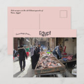 Vishandelaren in de oude islamitische wijk van Caï Briefkaart (Voorkant / Achterkant)